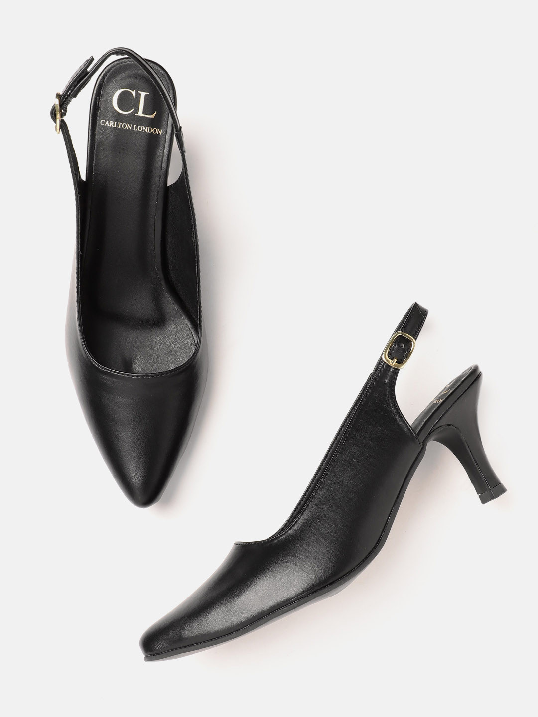 

Carlton London Women Slim Heel Mules, Black