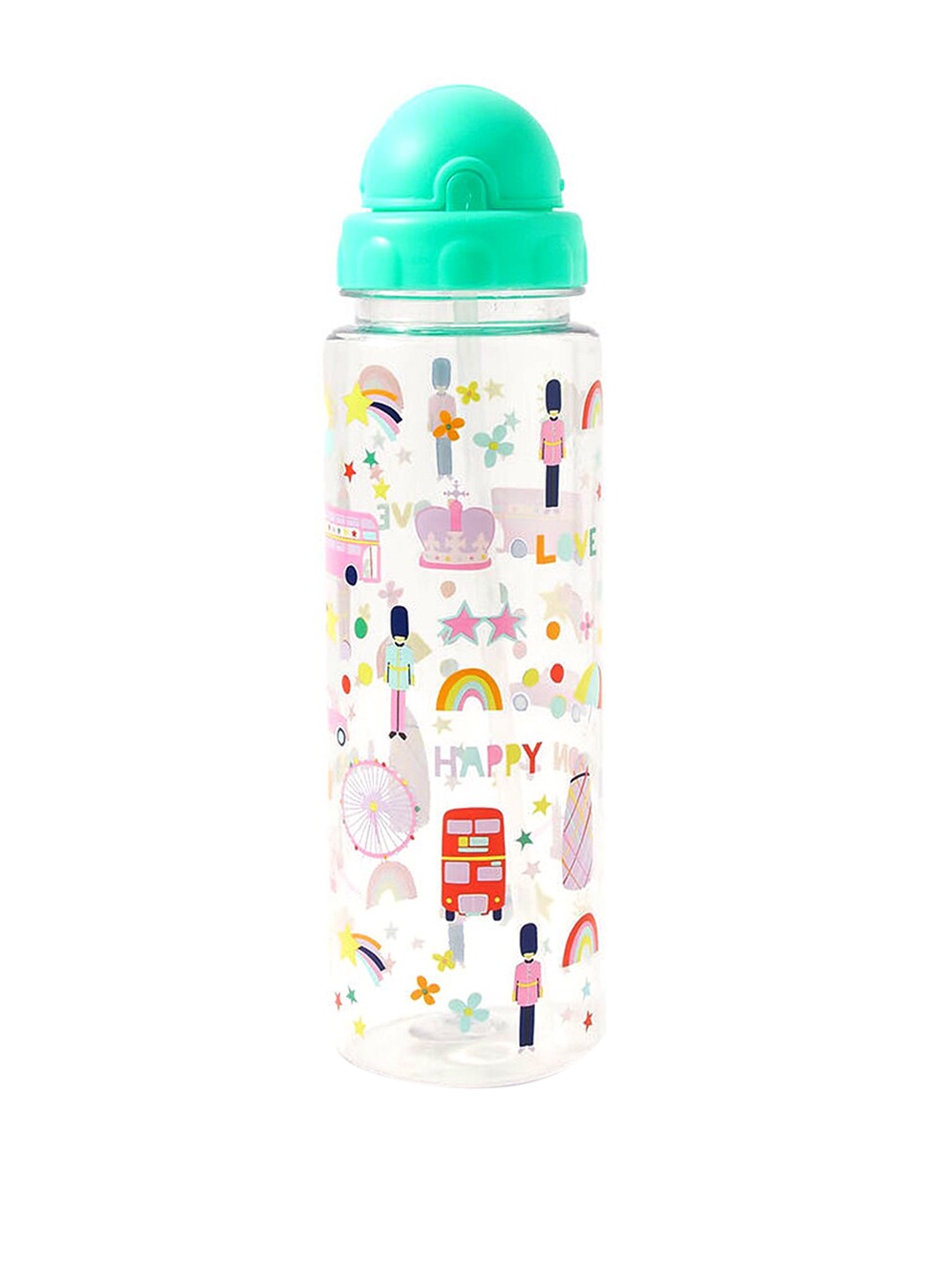 

Accessorize Girls Printed Travel Water Bottle, Green