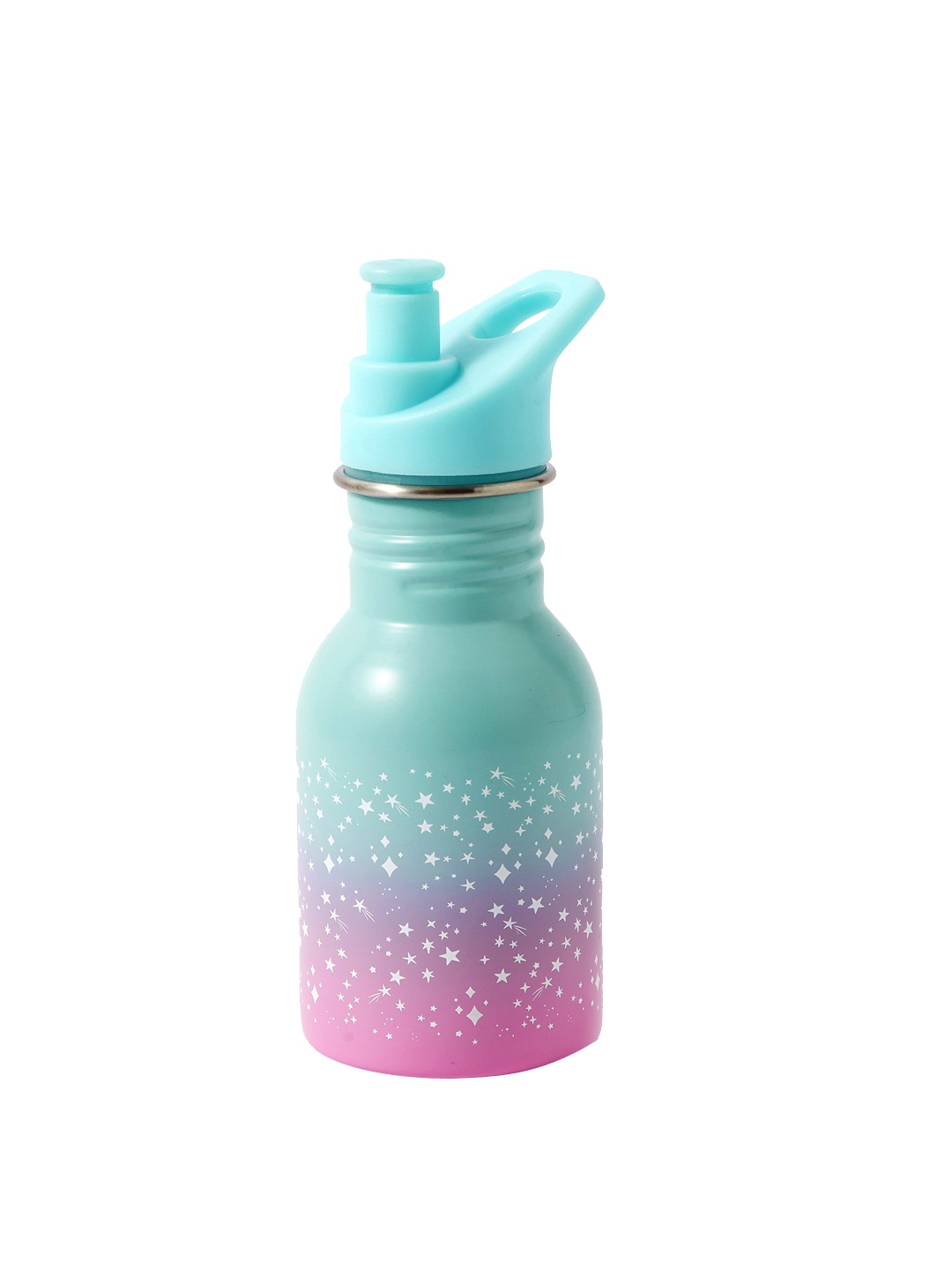 

Accessorize Girls Cosmic Ombre Printed Stainless Steel Water Bottle, Blue