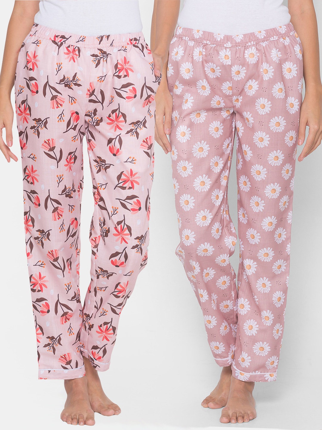 

FashionRack Women Set Of 2 Lounge Pants, Pink