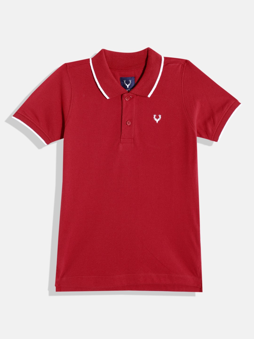 

Allen Solly Junior Boys Polo Collar Pure Cotton T-shirt, Red