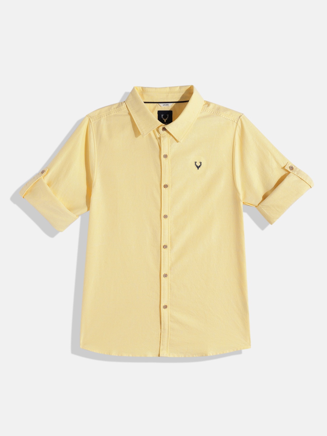 

Allen Solly Junior Boys Sports Fit Pure Cotton Casual Shirt, Yellow