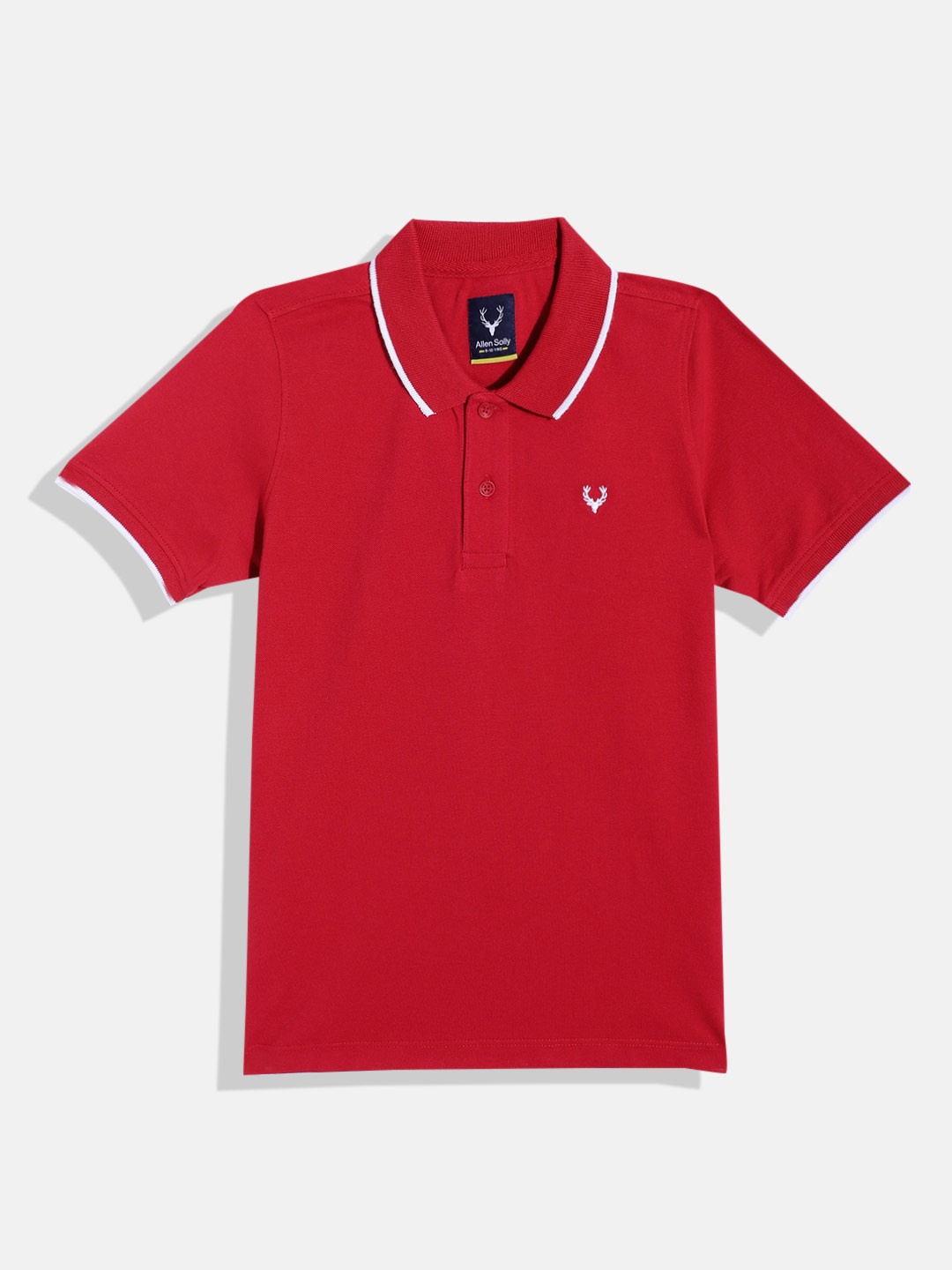 

Allen Solly Junior Boys Polo Collar Pure Cotton T-shirt, Red