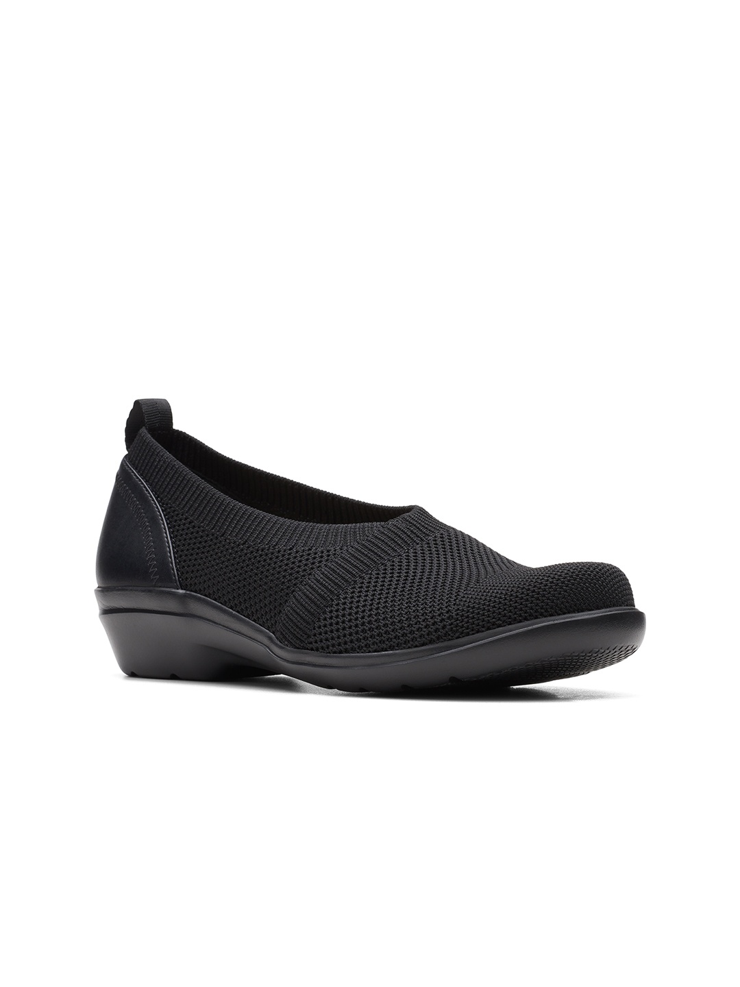 

Clarks Women Black Perforations Slip-On Sneakers