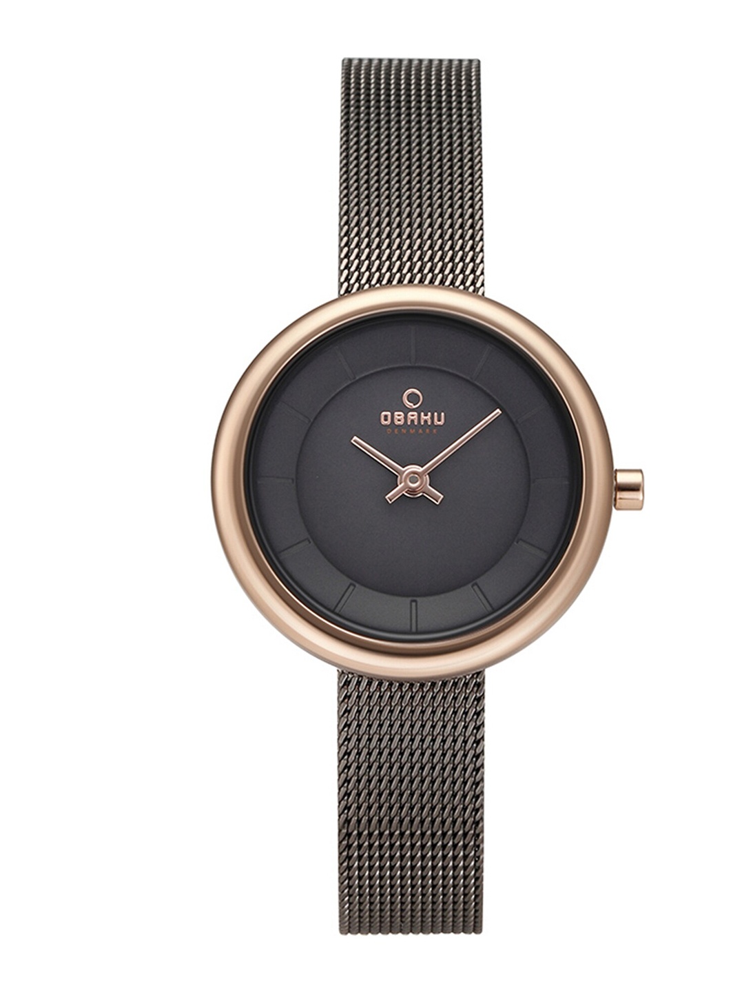 

Obaku Women Stainless Steel Bracelet Style Straps Analogue Watch, Grey