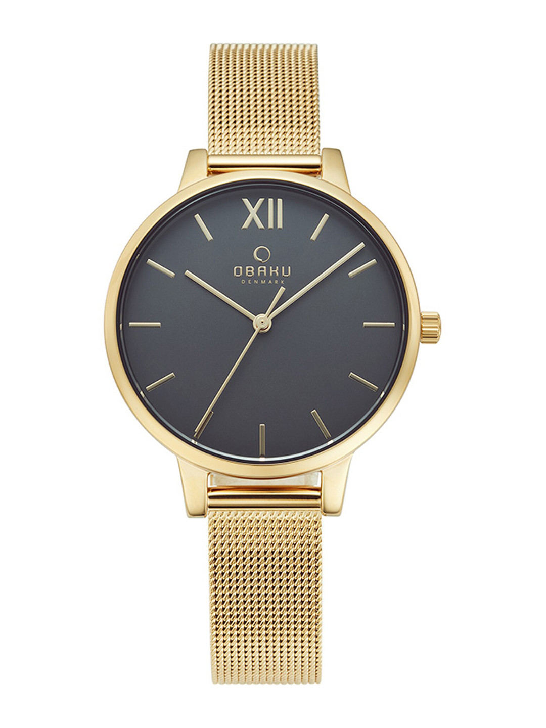 

Obaku Women Stainless Steel Bracelet Style Straps Analogue Watch, Grey