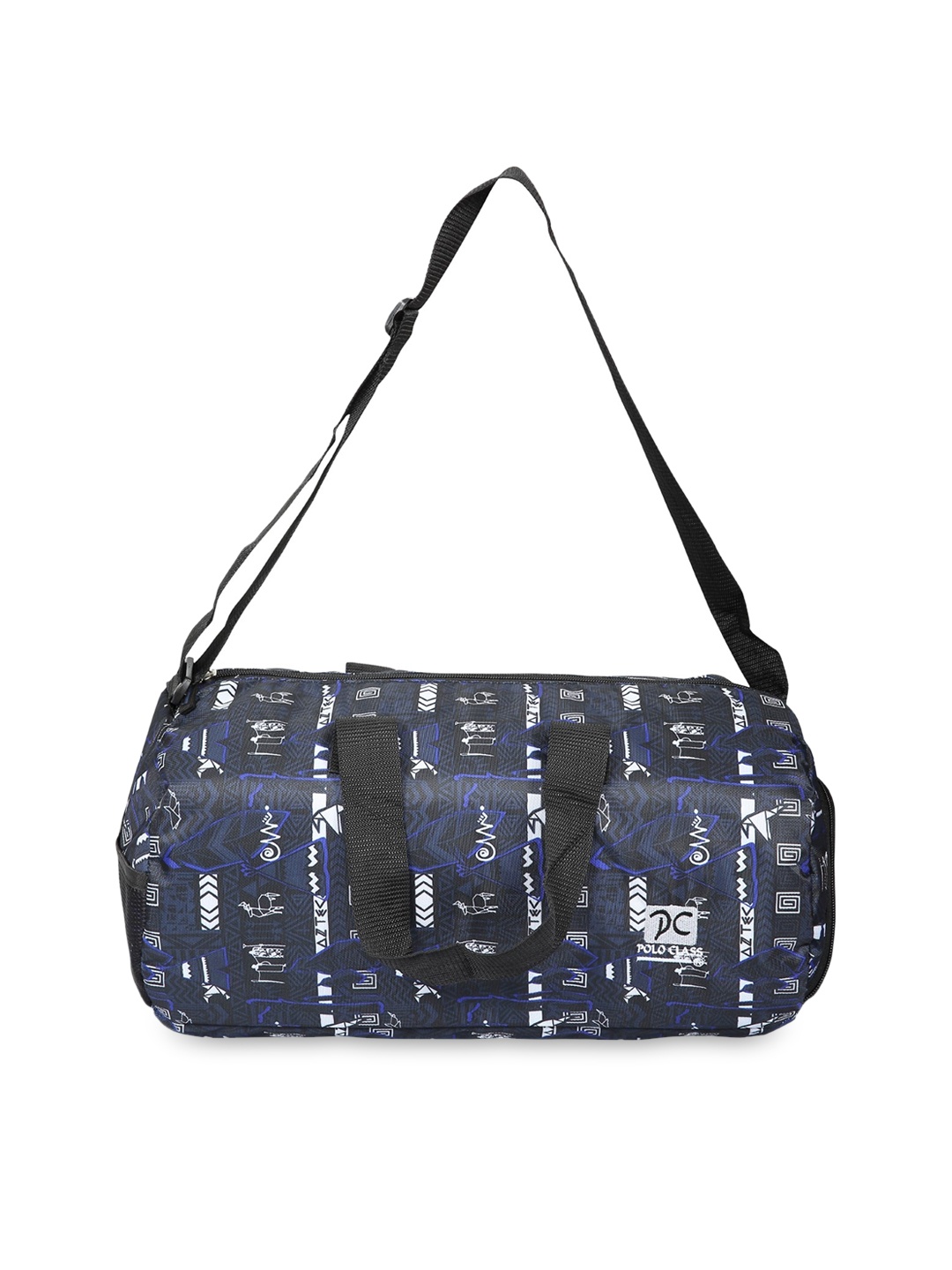

Polo Class Printed Duffel Bag, Navy blue