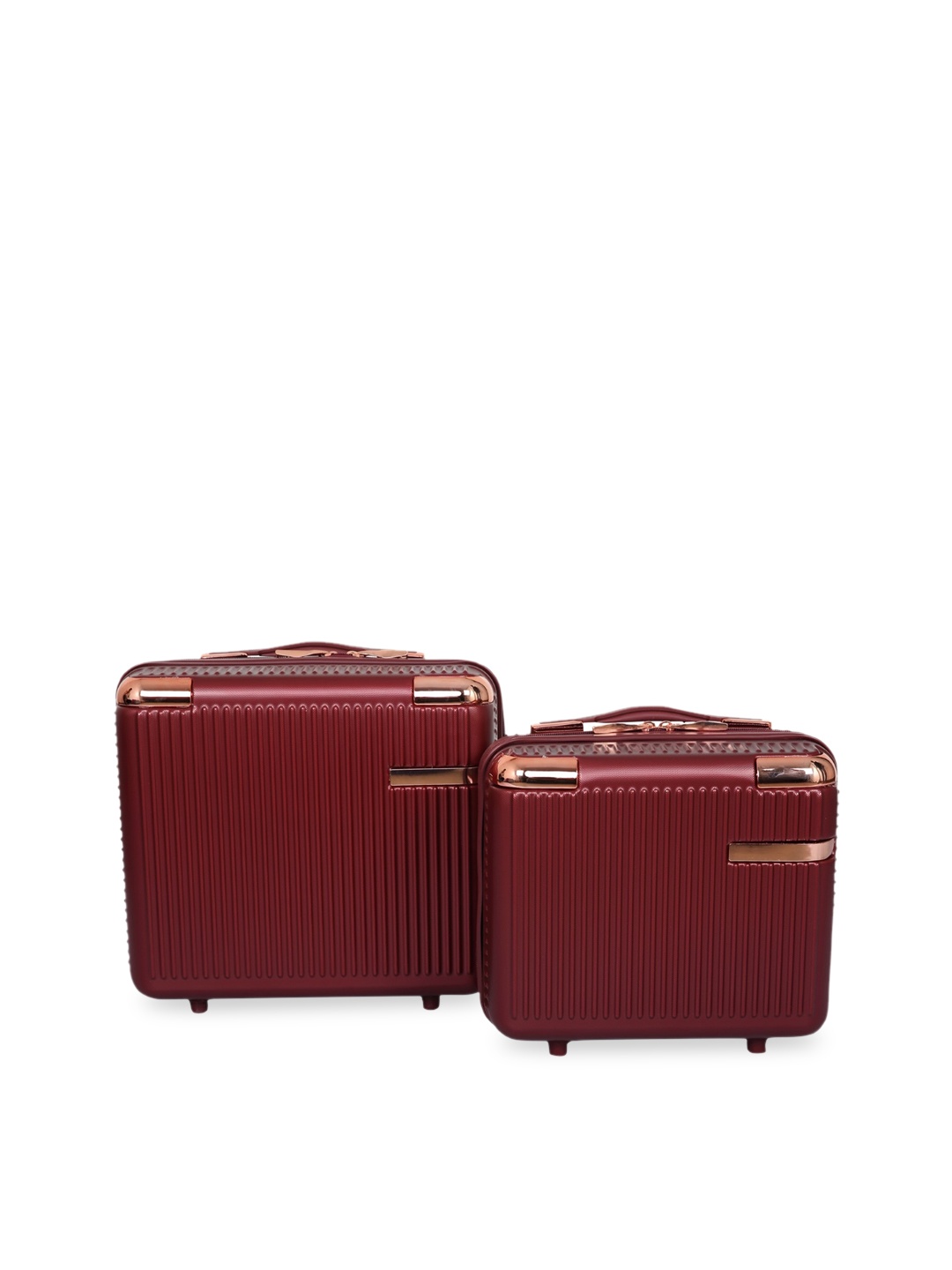 

Polo Class Pack of 2 Polycarbonate Vanity Case Bag, Maroon
