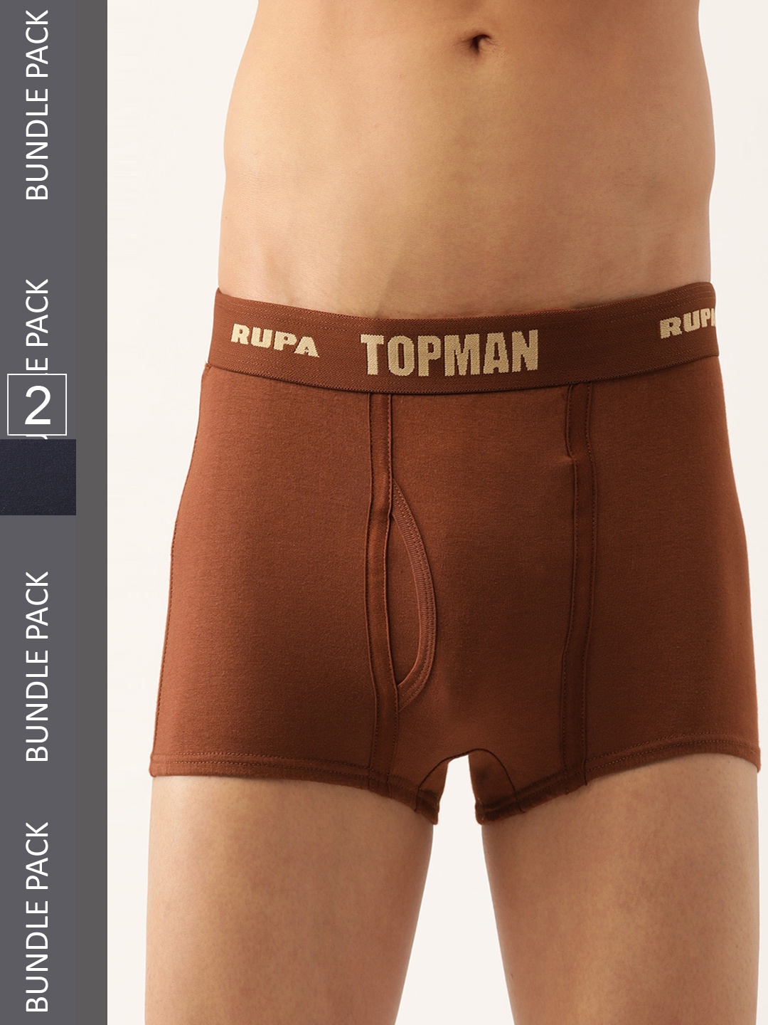 

Rupa TOPMAN Men Pack Of 2 Trunks TOPMAN MINI DRAWER (OE)-Navy &Rust-95, Navy blue