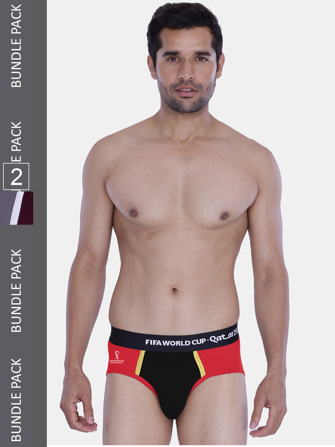 

FREECULTR Men Pack of 2 Anti Microbial Micro Modal Briefs, Red