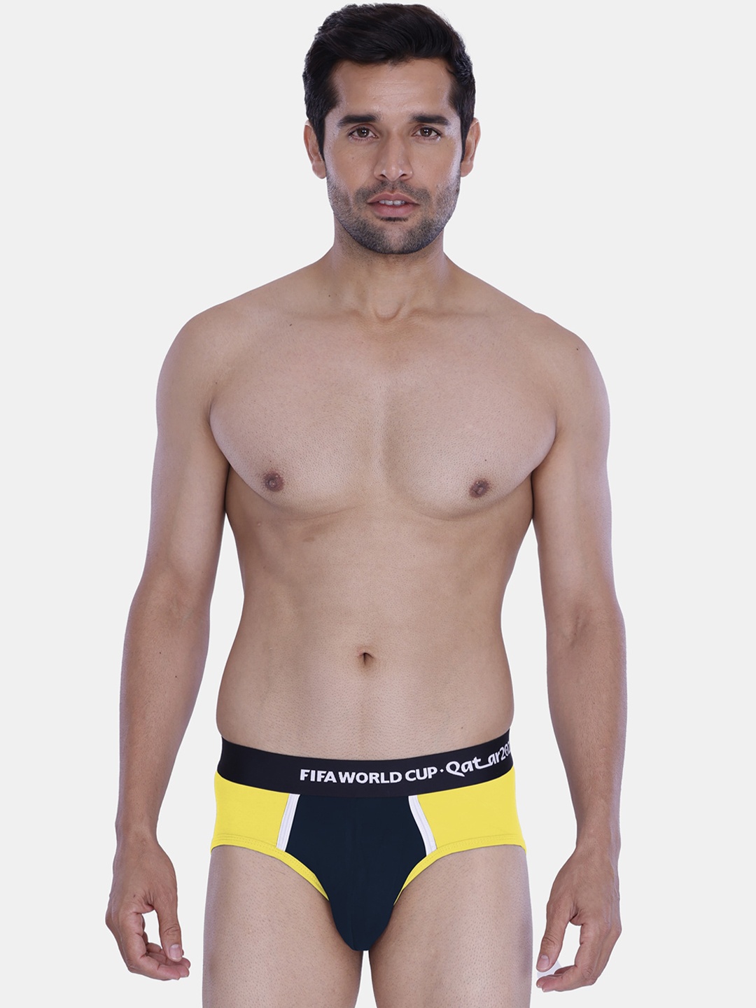 

FREECULTR Men Colourblocked Anti Microbial Basic Briefs, Yellow