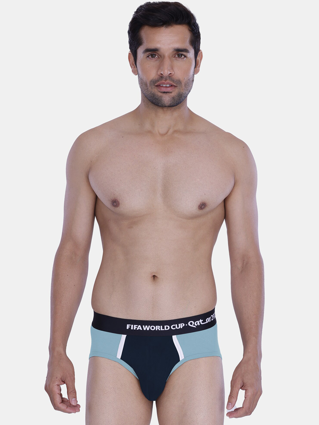 

FREECULTR Men World Cup Qatar 2022 Printed Micro-Modal Anti Microbial Basic Brief, Blue