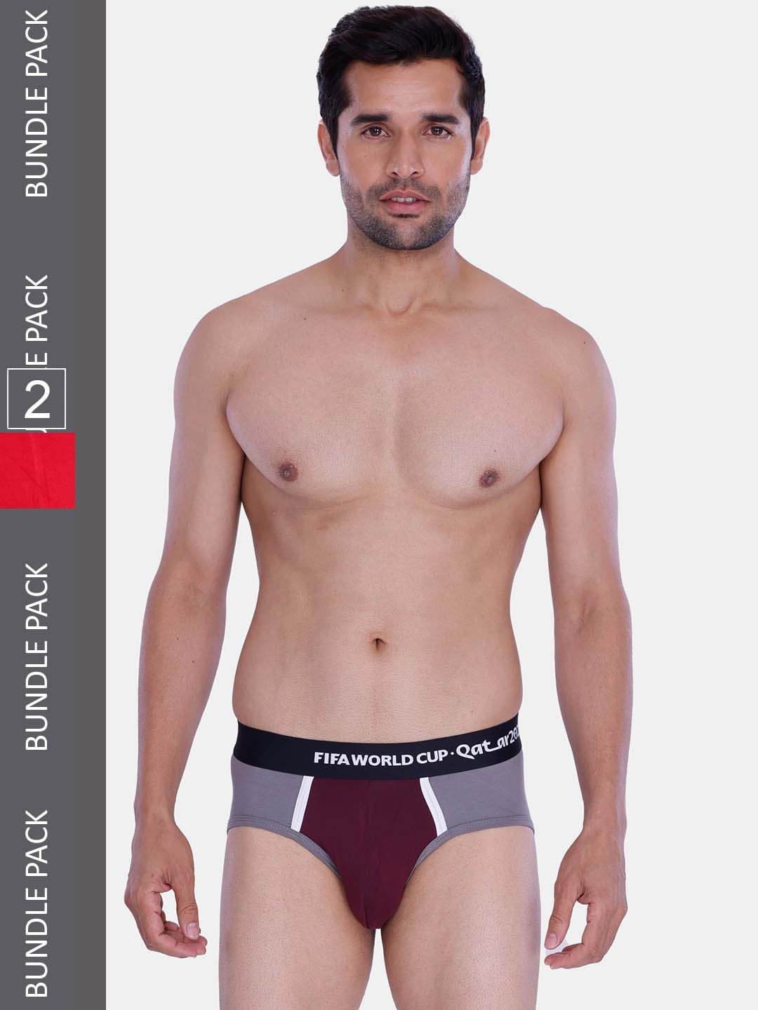 

FREECULTR Men Pack of 2 Colourblocked Briefs, Multi