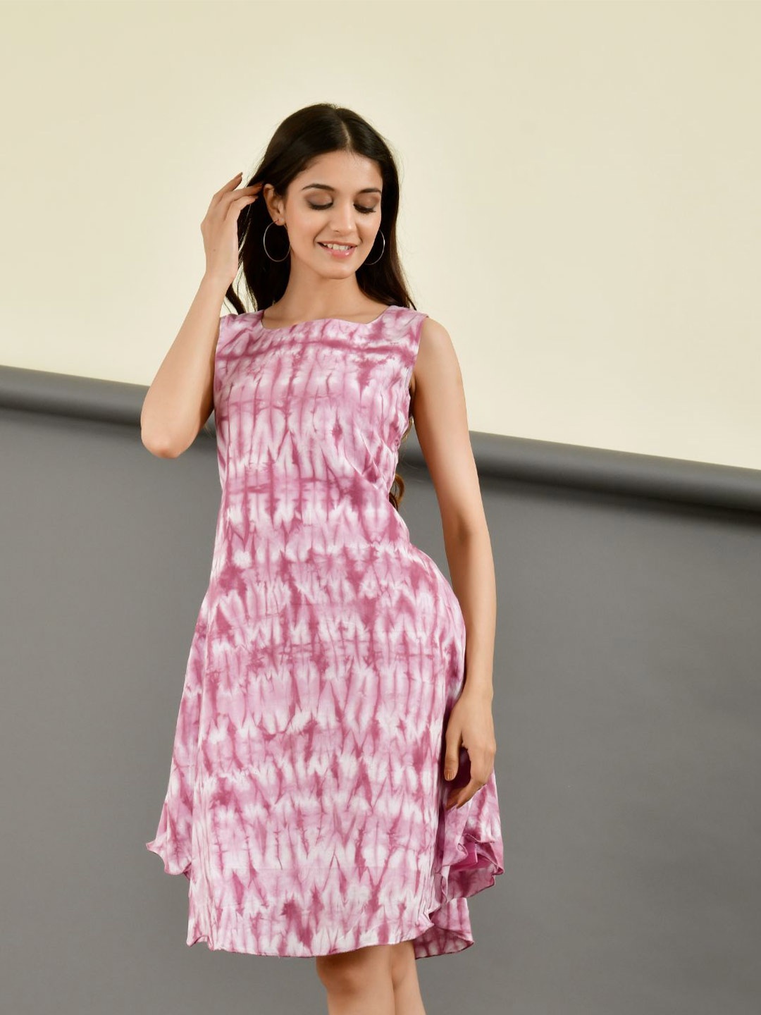 

Rangpur Dyed Cotton Dress, Lavender