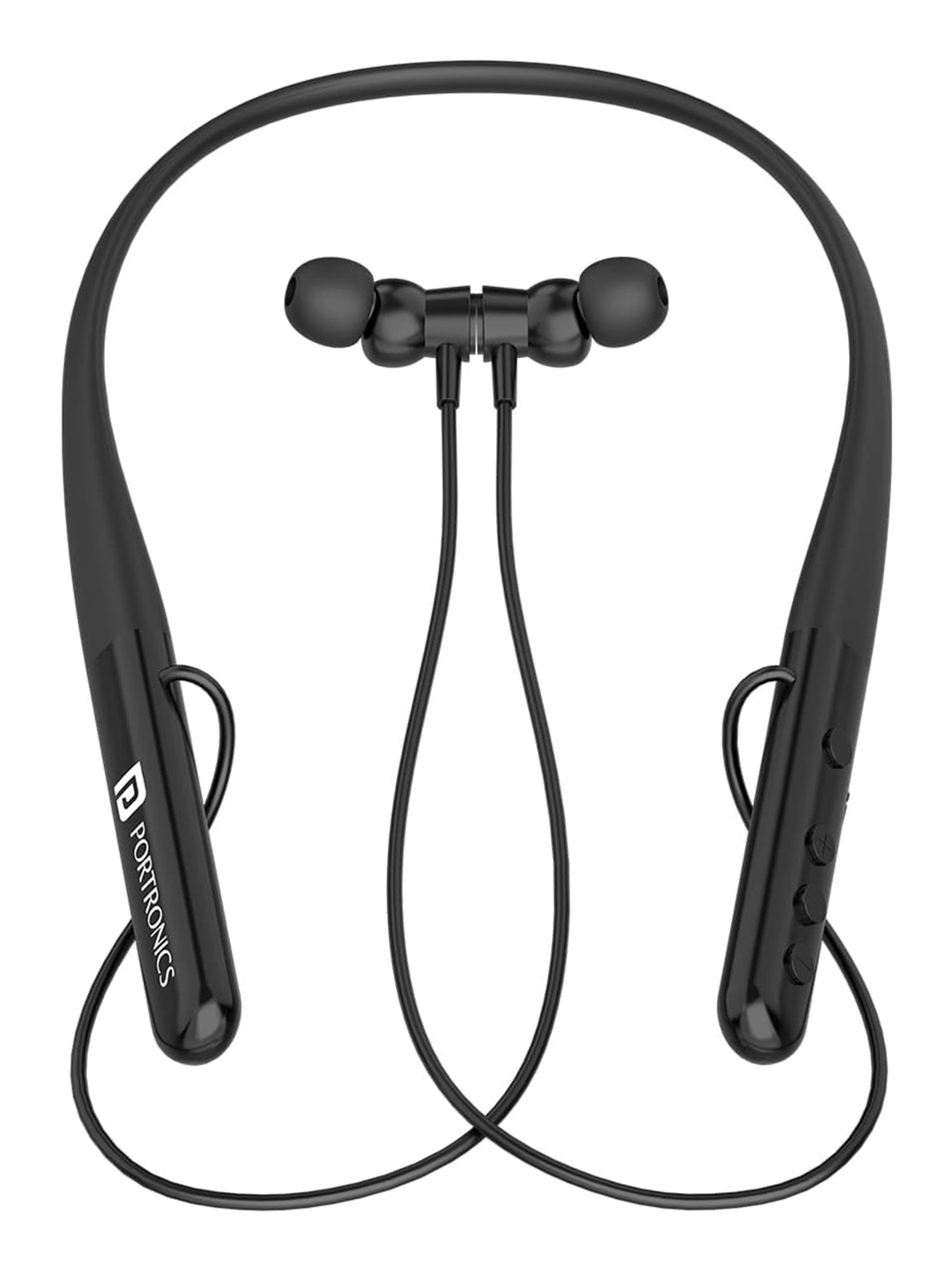 

Portronics Harmonics Z4 Wireless Bluetooth 5.3 Neckband, Black