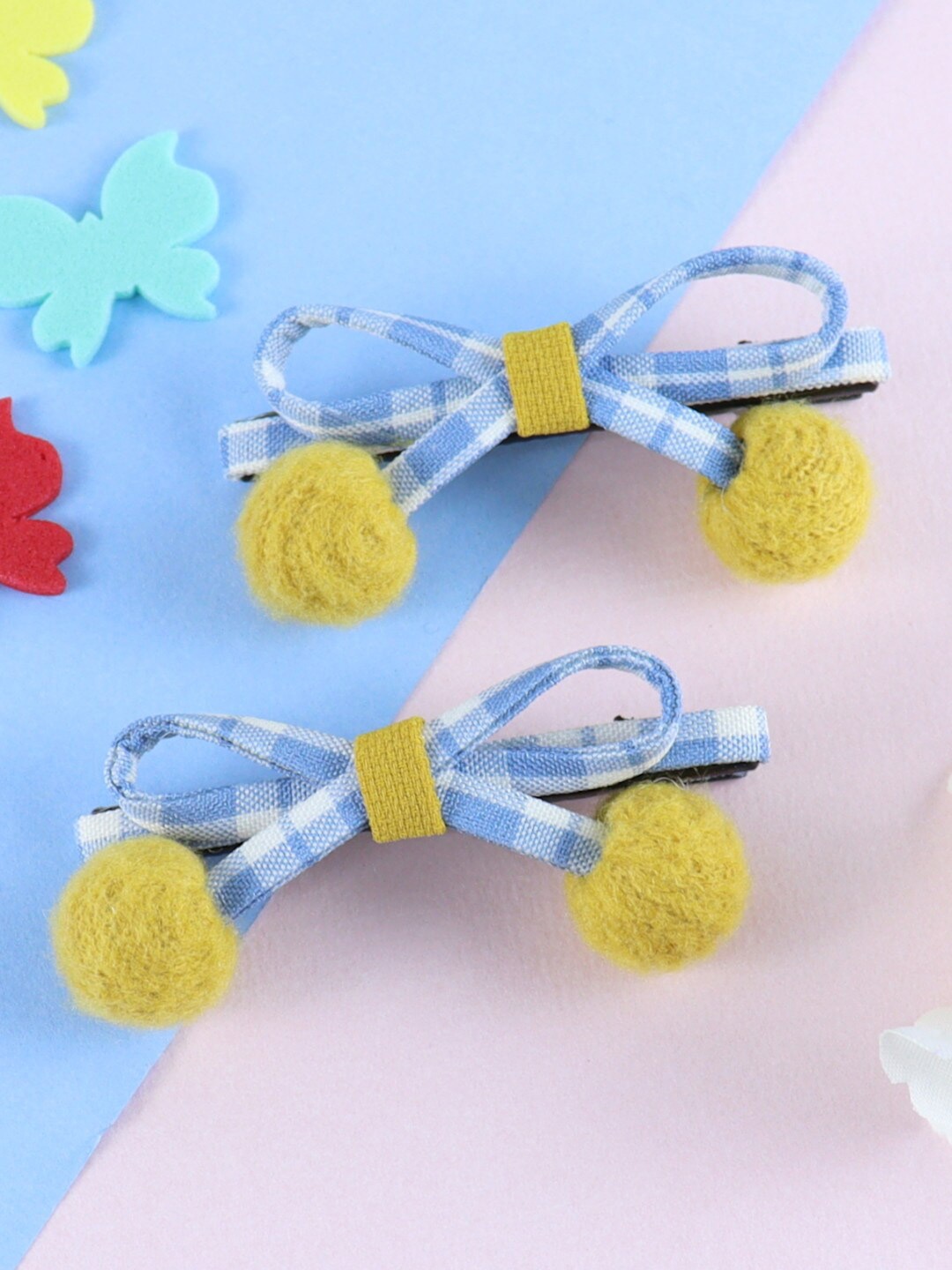 

Asthetika Kids Girls Set of 2 Alligator Hair Clip, Yellow