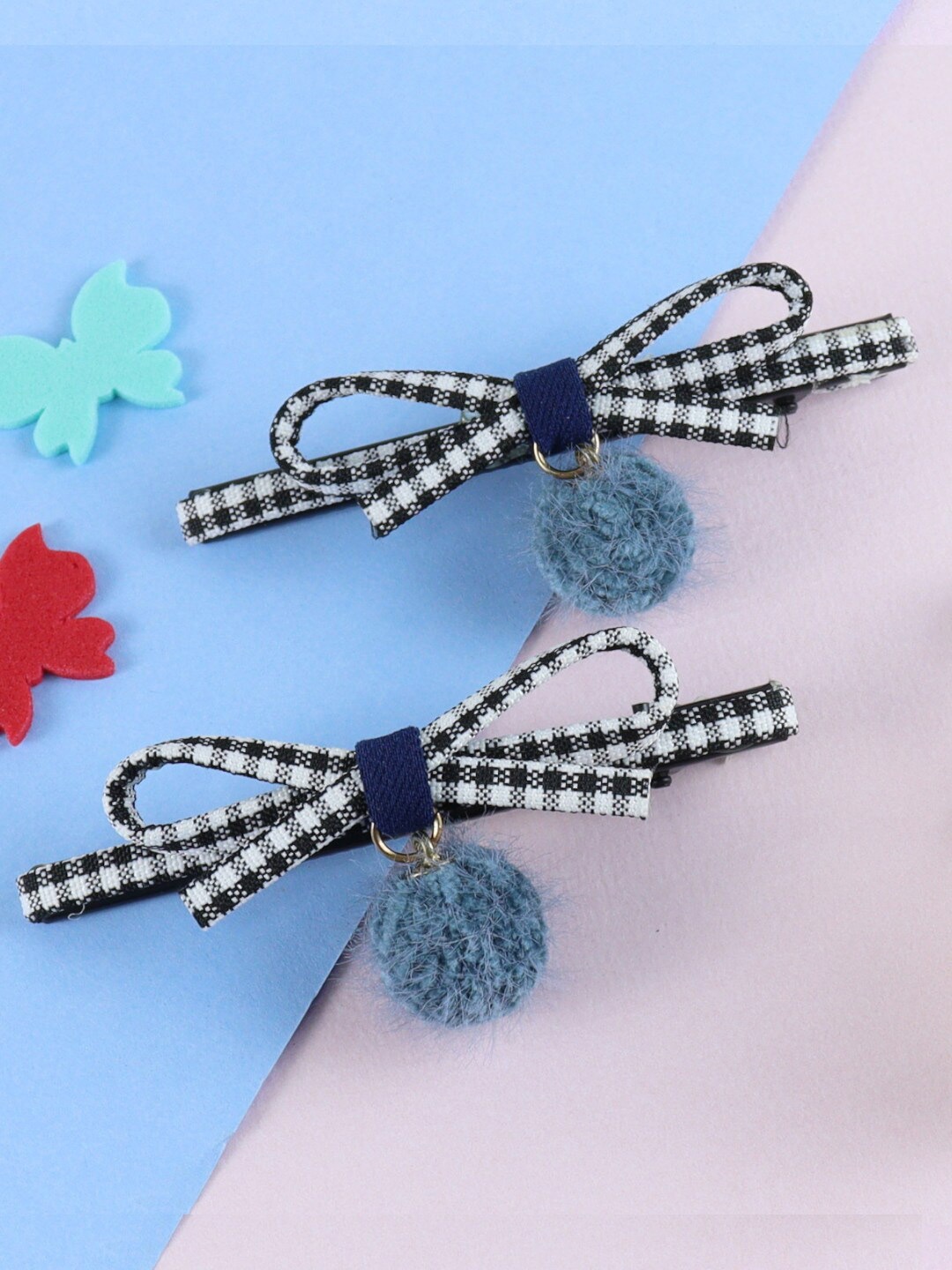 

Asthetika Kids Girls Set of 2 Alligator Hair Clips, Black