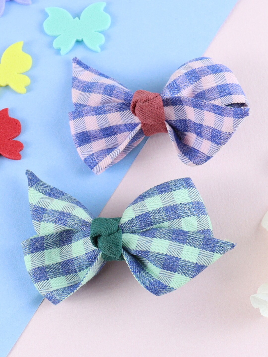 

Asthetika Kids Girls Set of 2 Bow Alligator Hair Clips, Pink