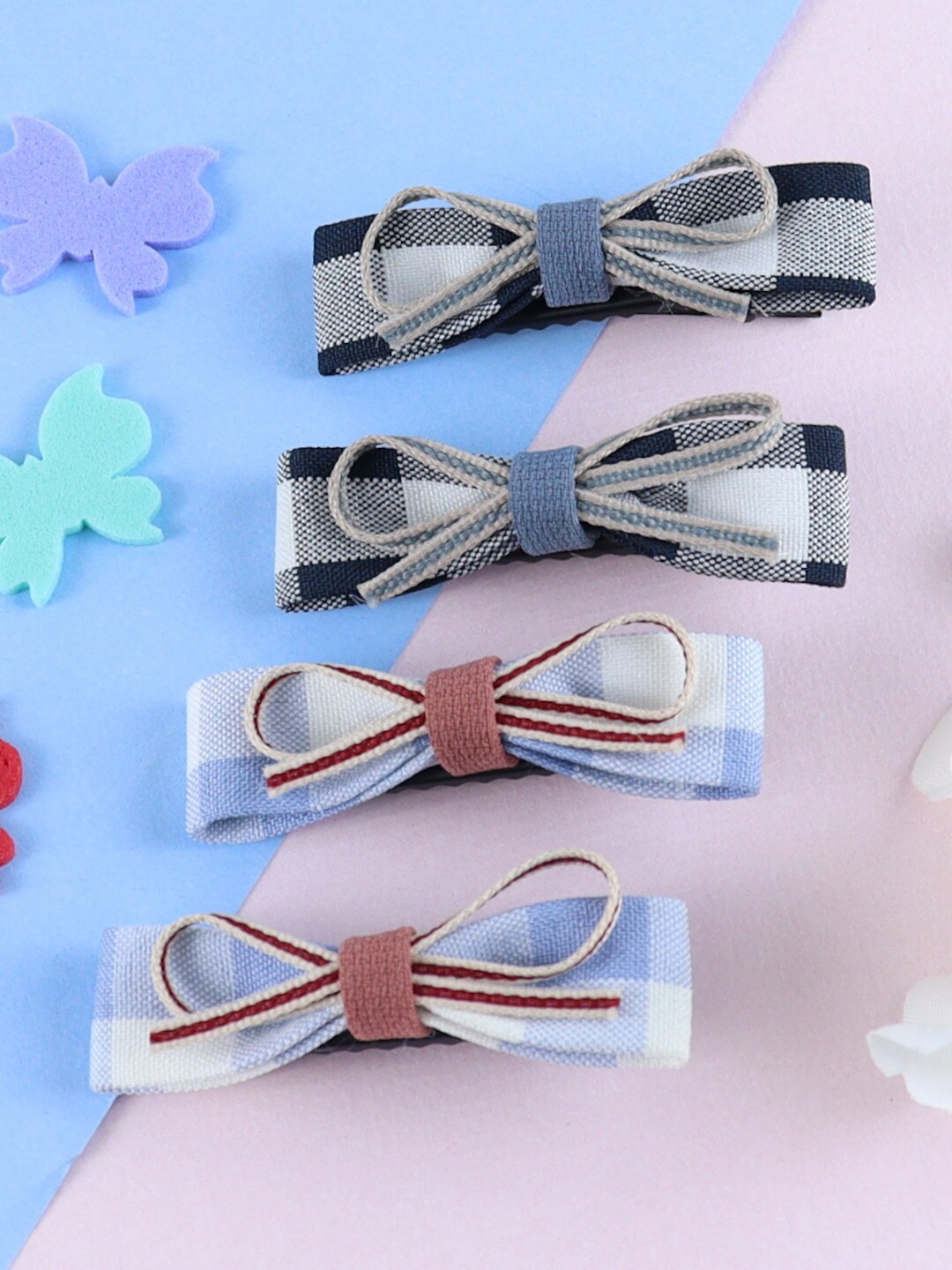 

Asthetika Kids Girls Set of 4 Alligator Hair Clips, Black