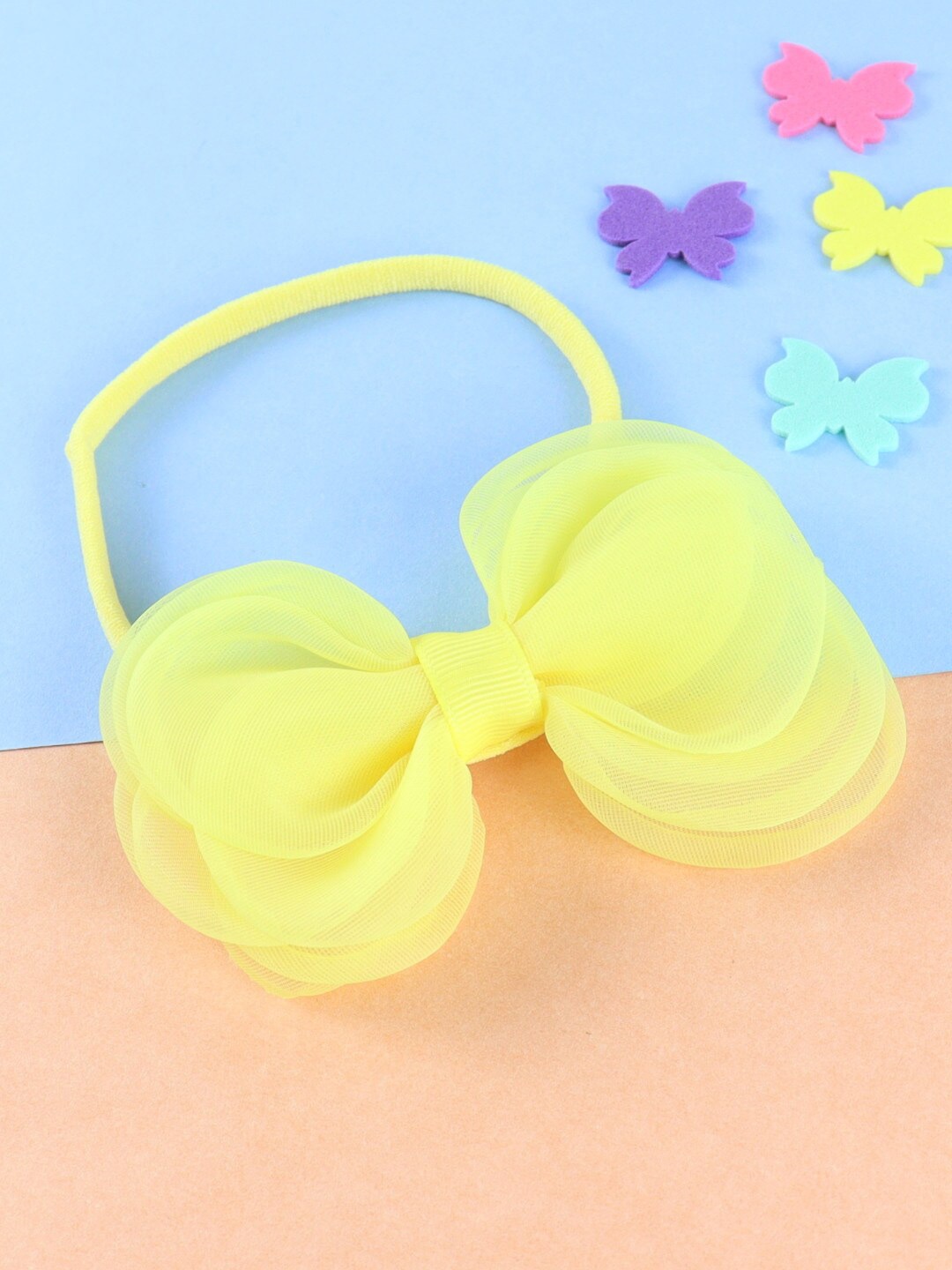 

Asthetika Kids Girls Bow Hairband, Yellow