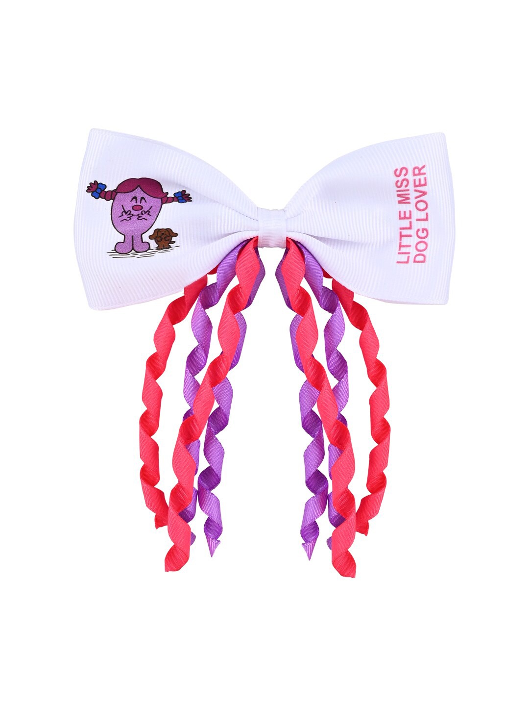 

Aye Candy Girls Twirly Miss Dog Lover Bow Alligator Hair Clip, White