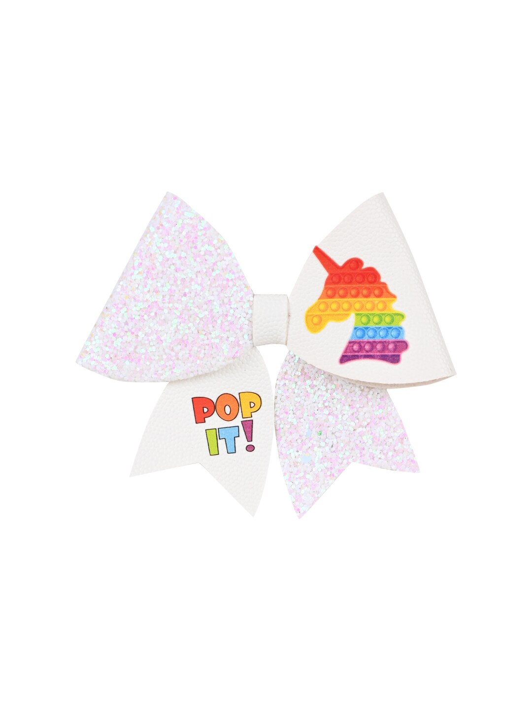 

Aye Candy Girls Unicorn Bow Alligator Hair Clip, White