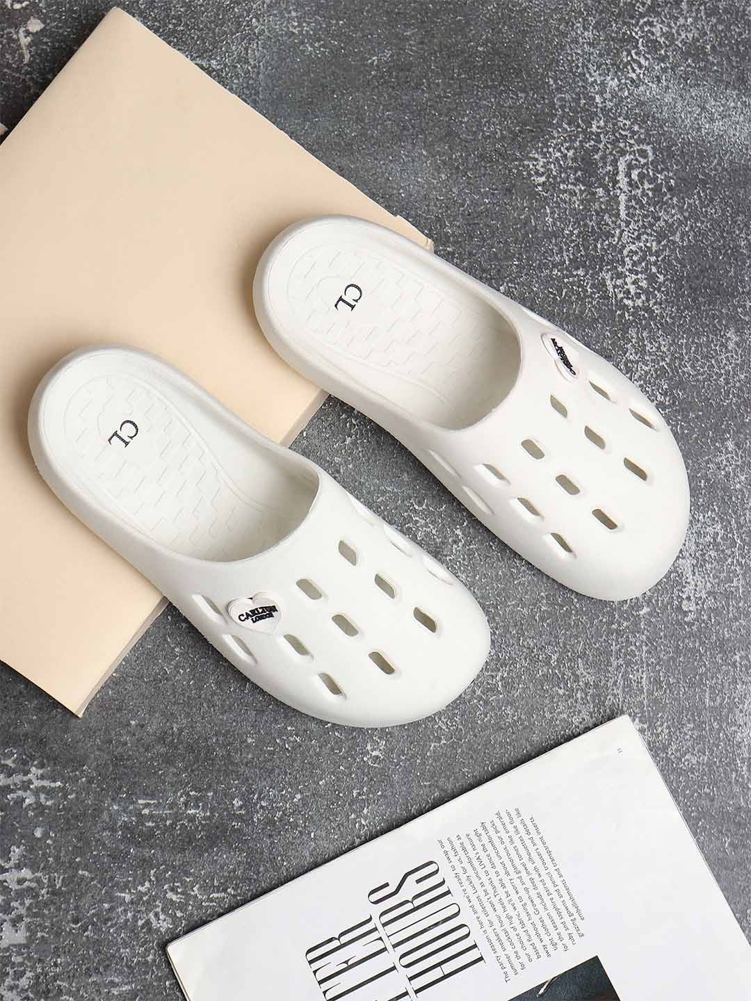 

Carlton London Women Rubber Clogs, Off white