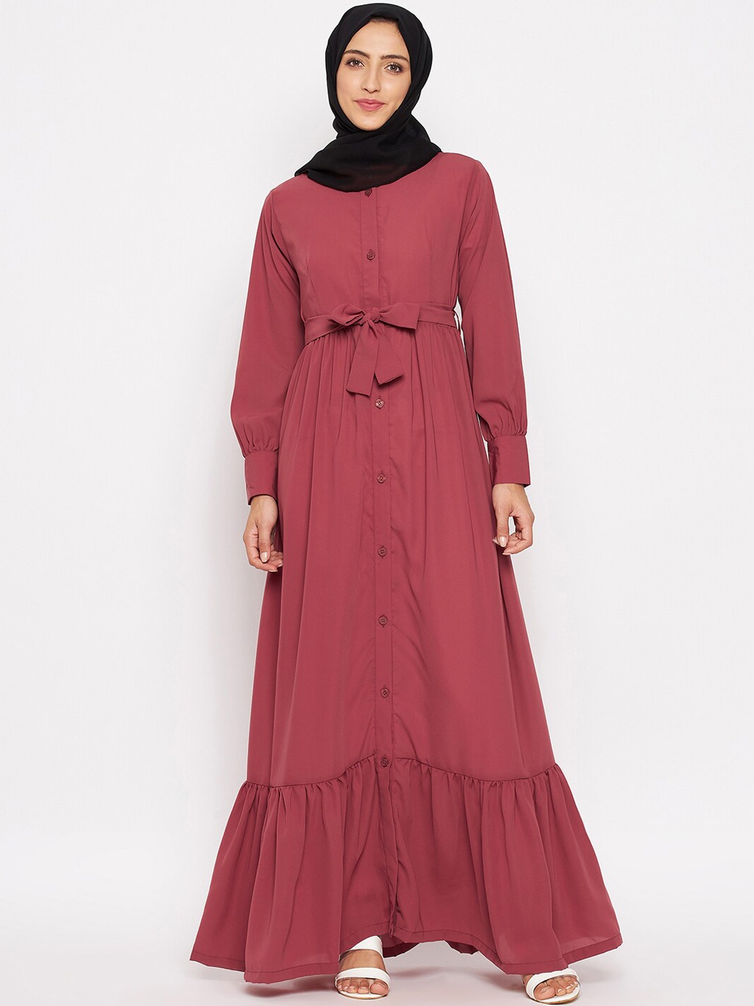 

NABIA Women Abaya Burqa, Rust