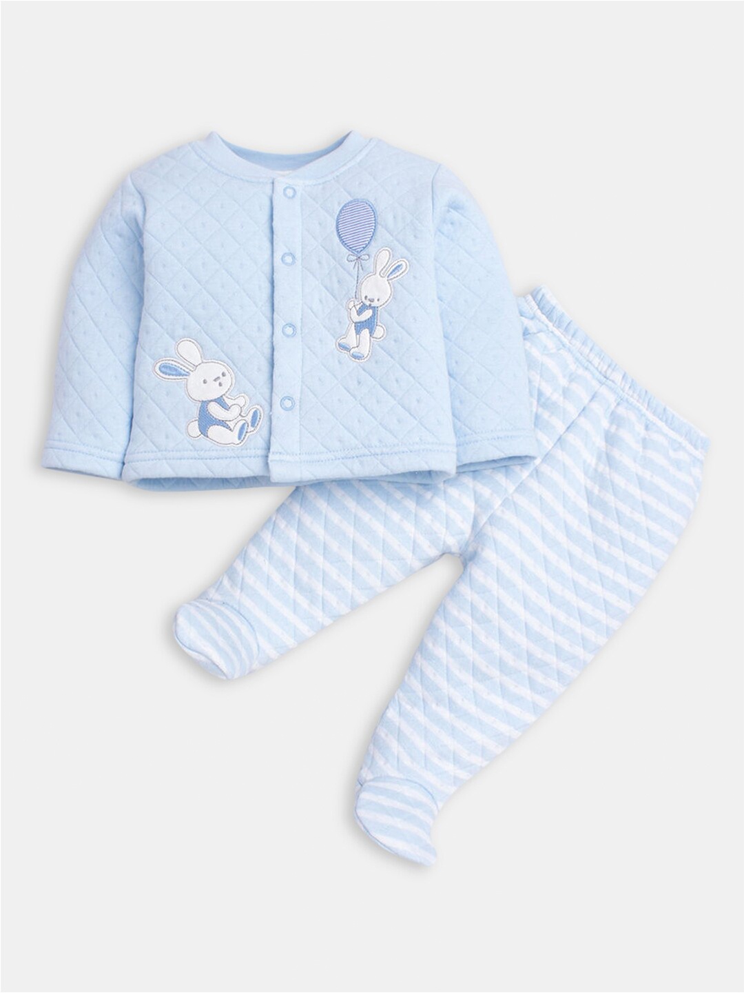 

Hopscotch Boys Pure Cotton Shirt with Trousers, Blue