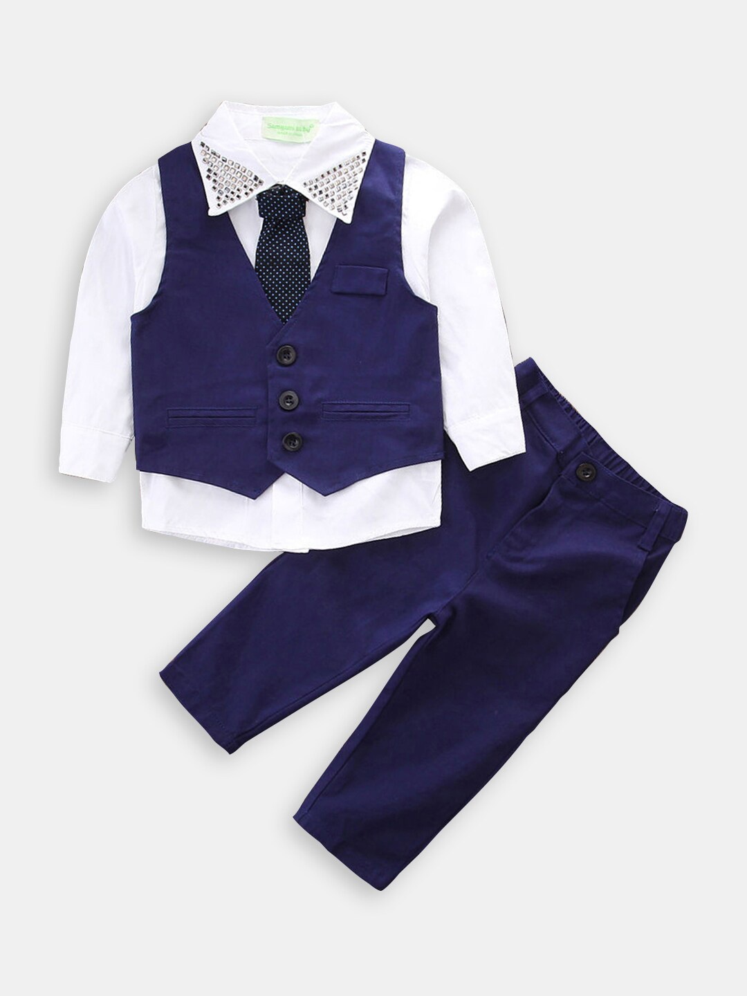 

Hopscotch Boys 3-Piece Suit, Navy blue