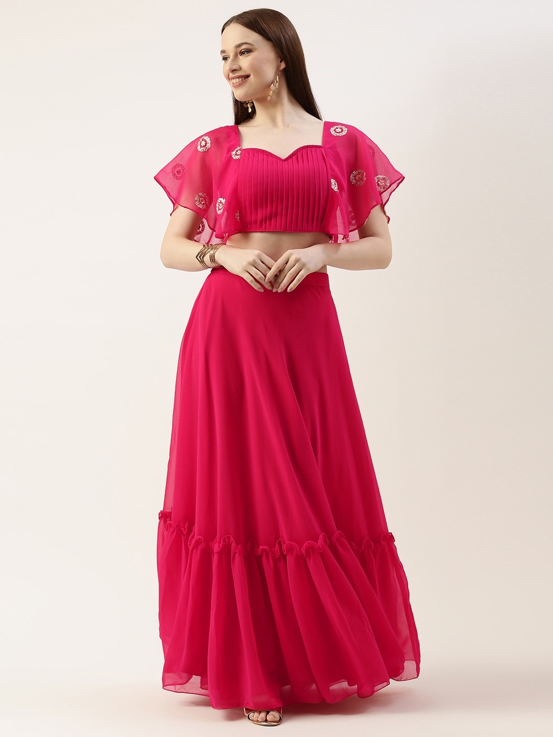 

Ethnovog Ready to Wear Lehenga Choli, Yellow