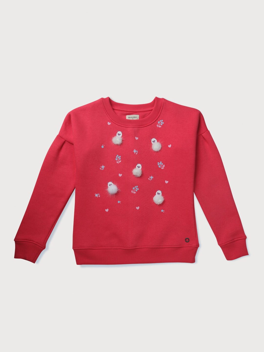 

Gini and Jony Girls Cotton Sweatshirt, Pink