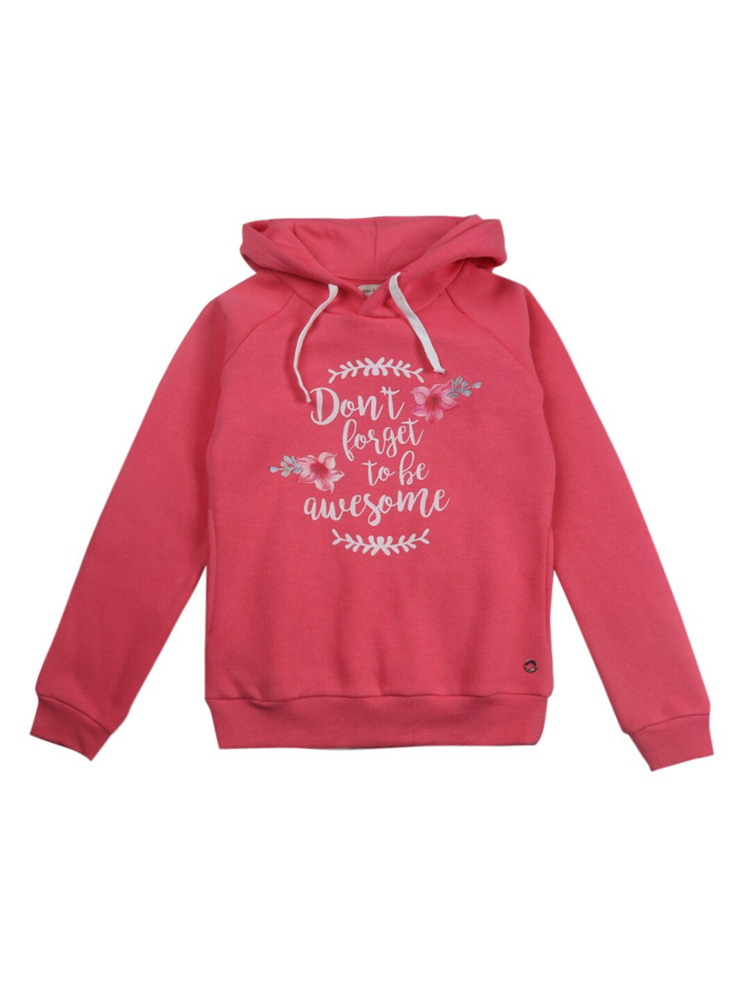 

Gini and Jony Girls Cotton Hooded Printed Sweatshirt, Pink
