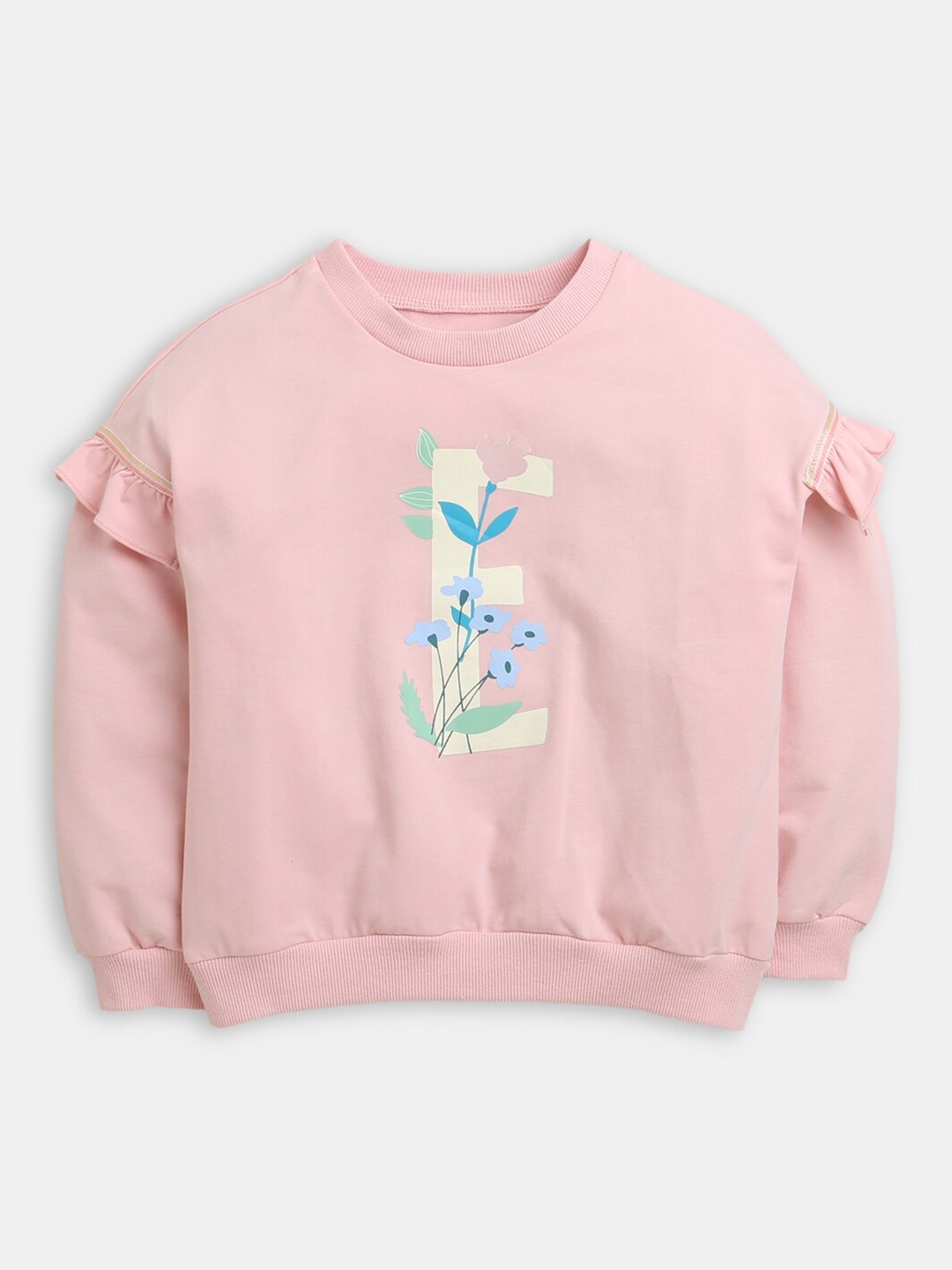 

Hopscotch Girls Printed Sweatshirt, Pink