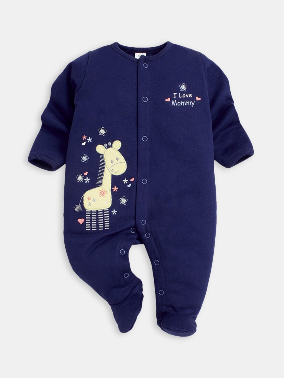 

Hopscotch Boys Printed Cotton Bodysuit, Blue