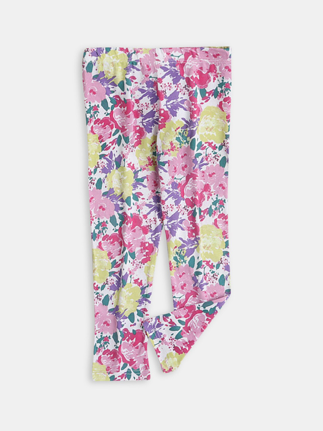 

Hopscotch Girls Printed Ankle-Length Leggings, Off white