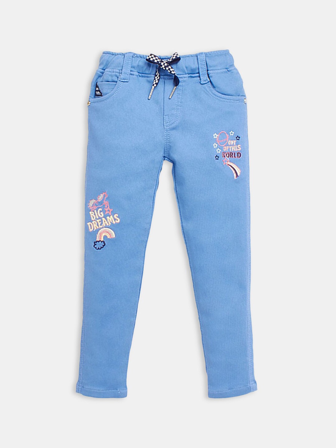 

Hopscotch Girls Clean Look Mid-Rise Jeans, Blue