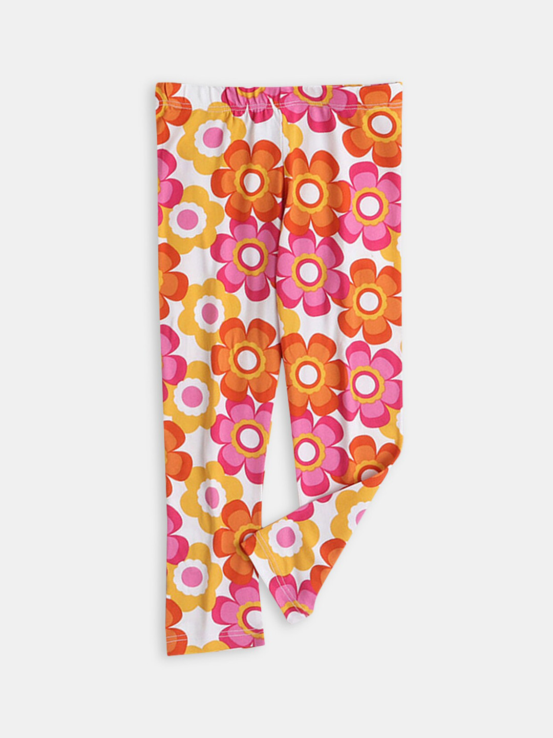 

Hopscotch Girls Printed Ankle-Length Leggings, Off white