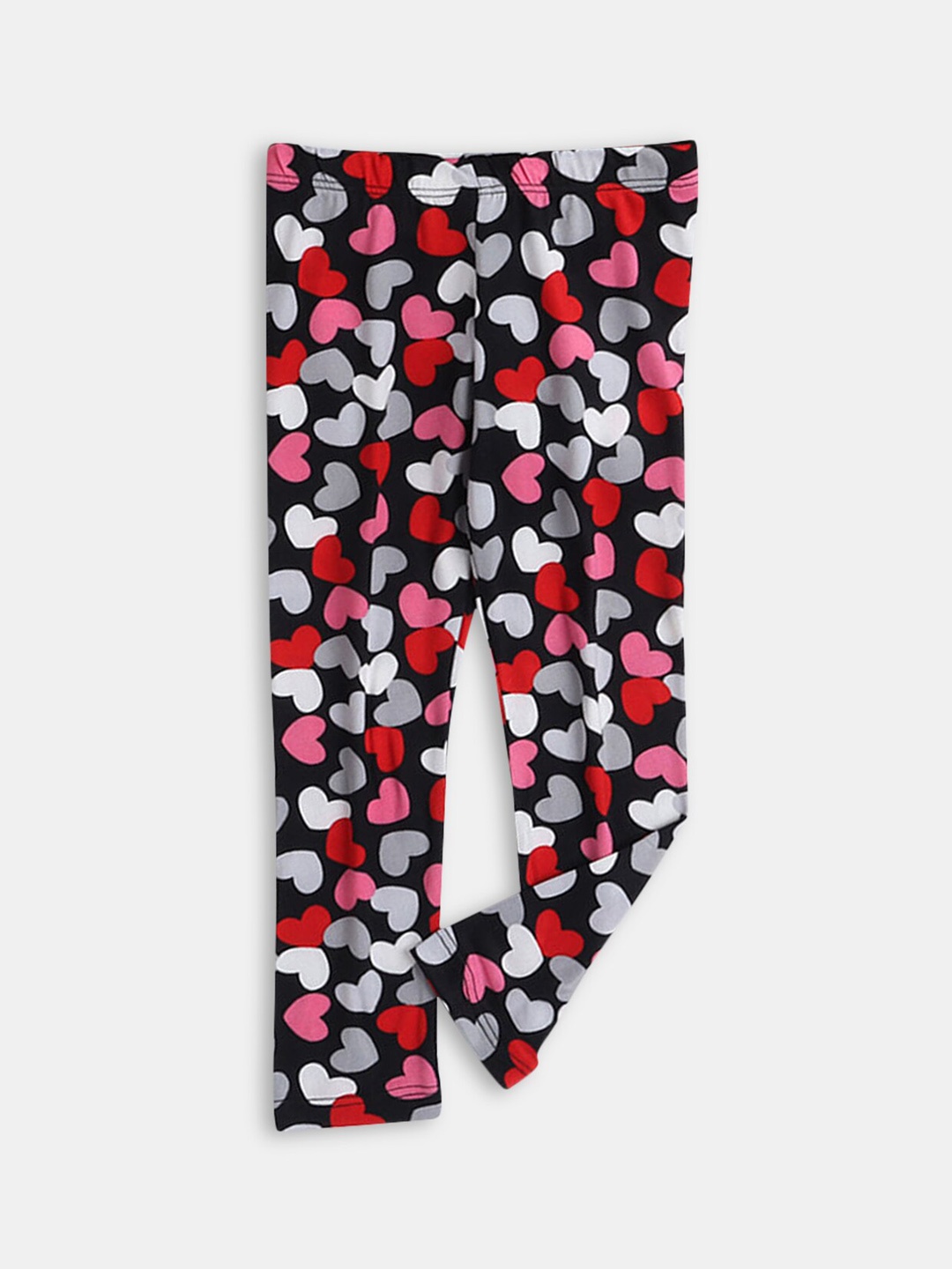 

Hopscotch Girls Printed Ankle-Length Leggings, Black