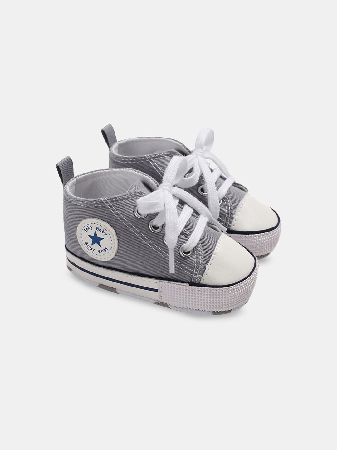 

Hopscotch Kids Lace Up Sneakers, Grey
