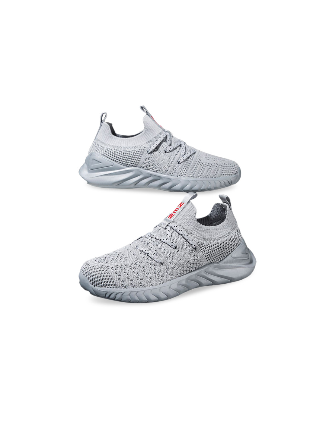 

Hopscotch Boys Woven Design Sneakers, Grey