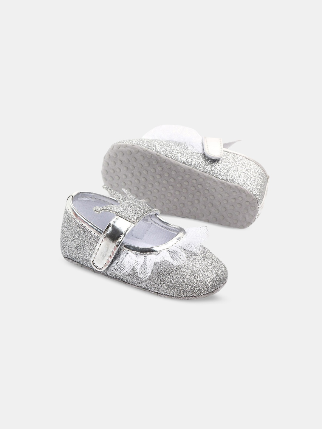 

Hopscotch Girls Embellished Booties, Silver