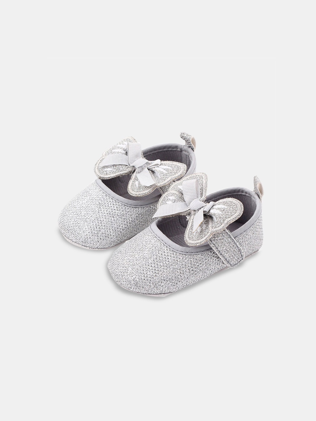 

Hopscotch Infant Girls Embellished Booties, Silver