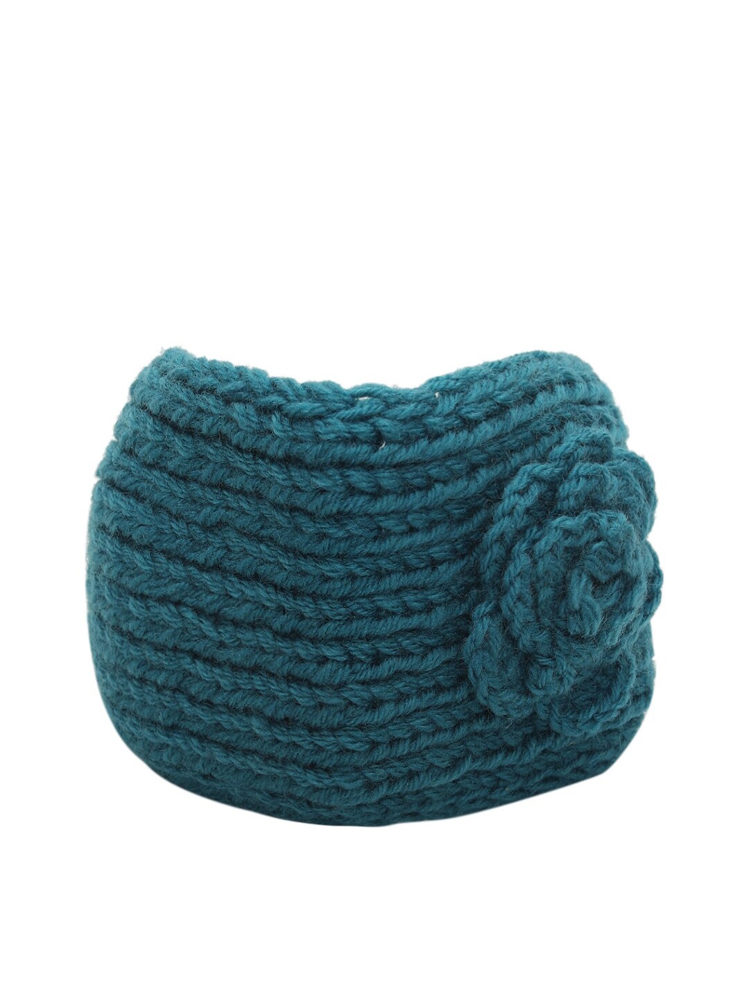 

EL REGALO Women Knitted Chill Wrap Headband, Blue