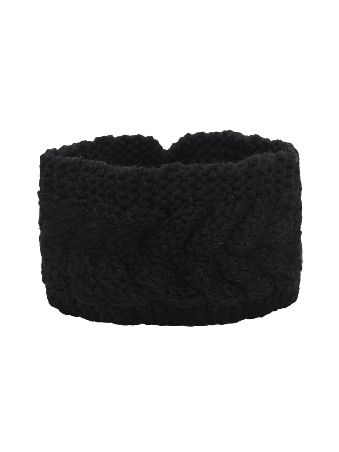 

EL REGALO Women Knitted Chill Wrap Headband, Black