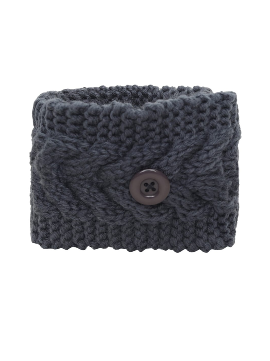 

EL REGALO Women Knitted Chill Wrap Headband, Grey