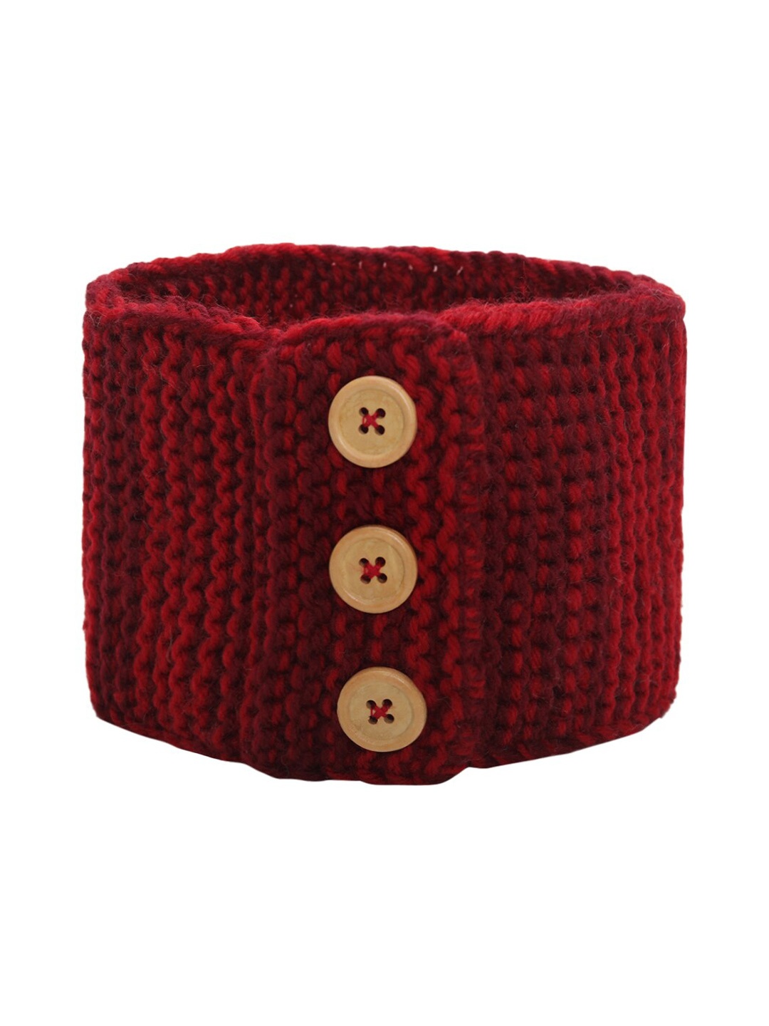 

EL REGALO Women Knitted Chill Wrap Headband, Red