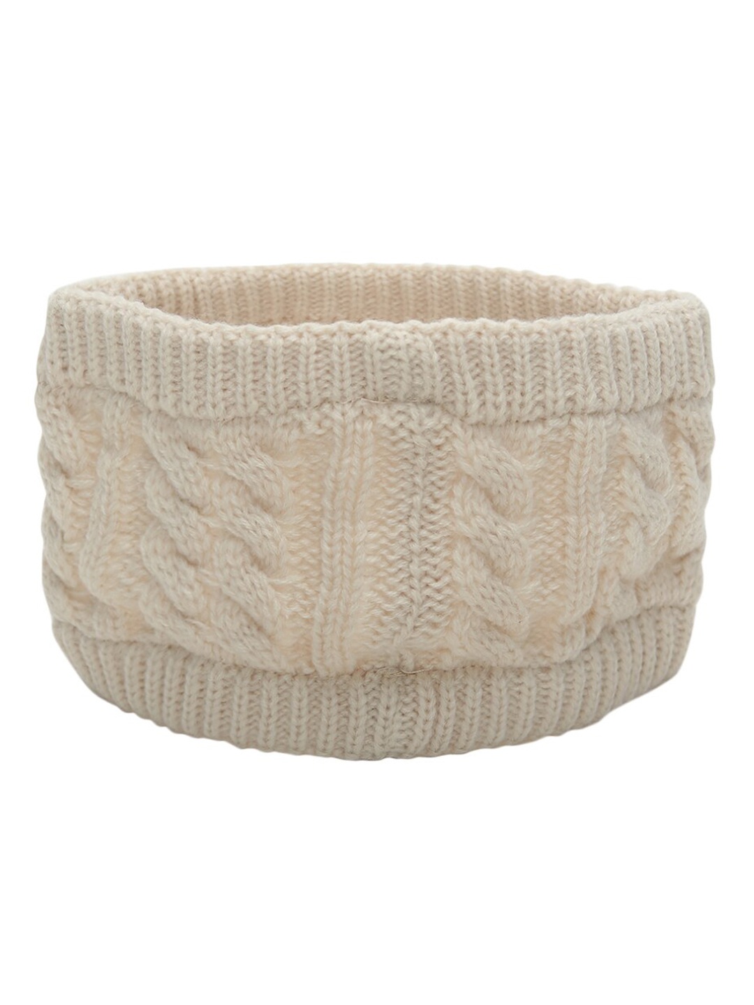 

EL REGALO Women Knitted Chill Wrap Headband, Cream