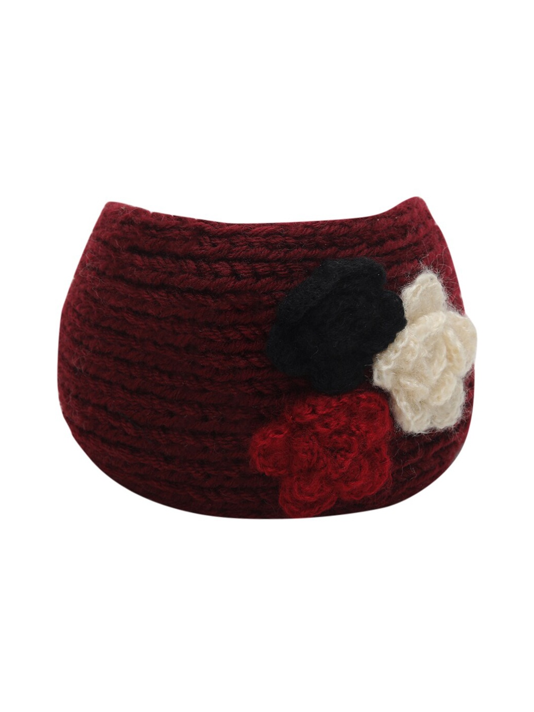 

EL REGALO Women Knitted Chill Wrap Headband, Maroon