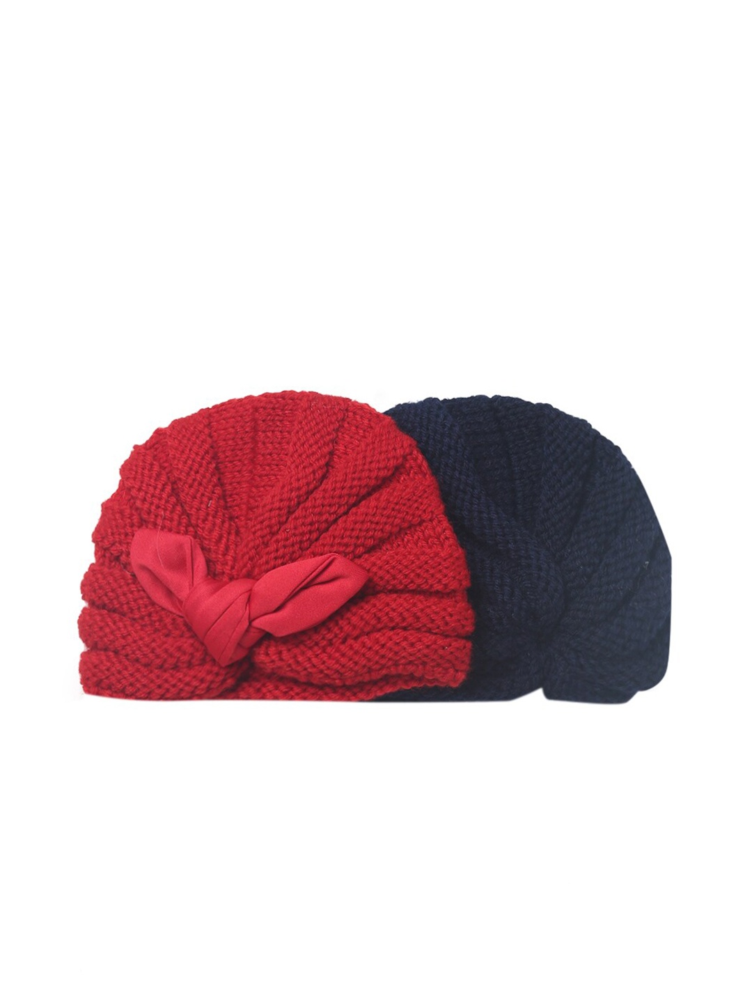 

EL REGALO Unisex Kids Pack Of 2 Wool Beanie, Red